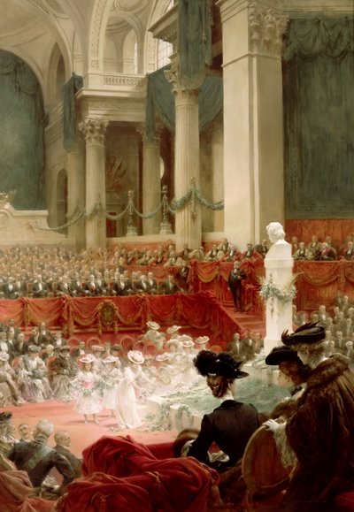 Feier des 100. Geburtstags von Victor Hugo im Panthéon in Anwesenheit des Präsidenten Félix von Theobald Chartran