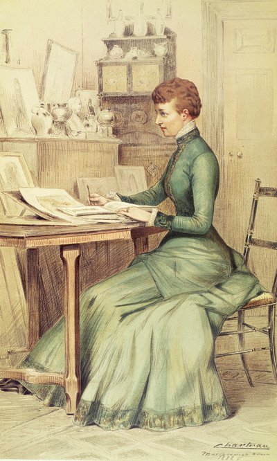 HRH Die Prinzessin von Wales (später Königin Alexandra) im Marlborough House, aus Vanity Fair, 1882 von Theobald Chartran