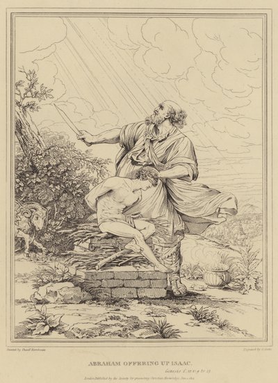 Abraham opfert Isaak, Genesis von Theodor Rombouts