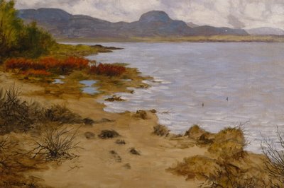 Strandszene bei Soneren (Andersnatten) von Theodor Severin Kittelsen