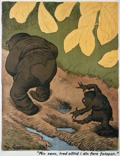 In den Fußstapfen des Vaters von Theodor Kittelsen