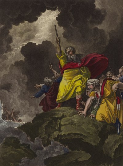 Moses überquert das Rote Meer von Theodore (after) Lane