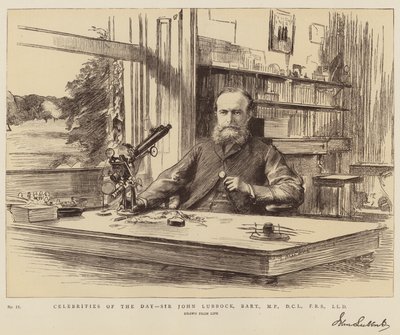 Berühmtheiten des Tages, Sir John Lubbock, Baronet, MP, DCL, FRS, LLD von Theodore Blake Wirgman