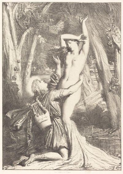 Apollon und Daphne von Théodore Chassériau