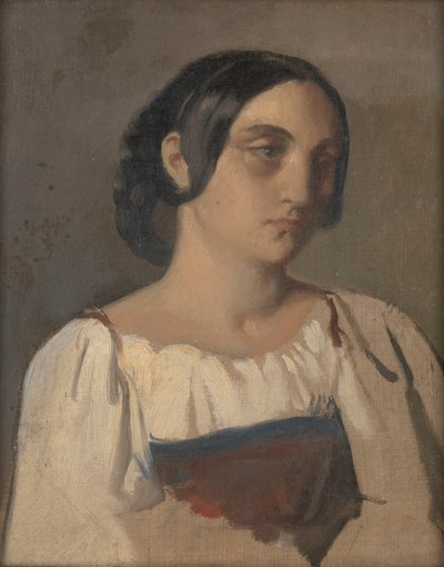 Porträt einer italienischen Frau von Théodore Chassériau