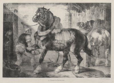 Ein französischer Hufschmied von Theodore Gericault
