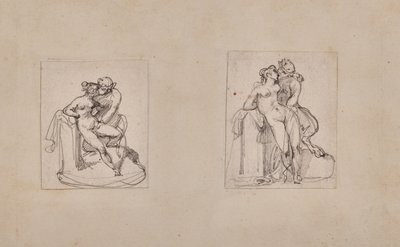 Antiope von Jupiter in Gestalt eines Satyrs geraubt von Theodore Gericault