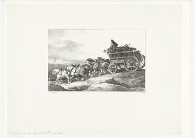 Der Kohlenwagen von Theodore Gericault
