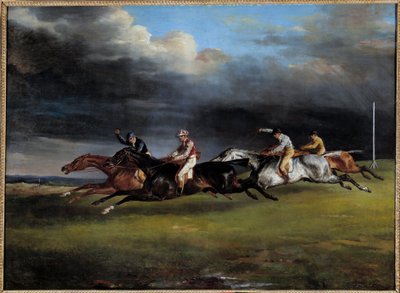 Pferderennen sagt das Derby in Epsom von Theodore Gericault