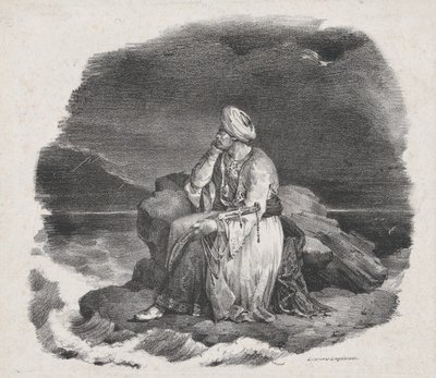 Ich träume von ihr in den tosenden Wellen, 1818 von Theodore Gericault