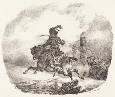 Leichter Artillerieoffizier der kaiserlichen Garde von Theodore Gericault