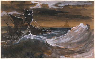 Segelboot auf dem Meer von Theodore Gericault