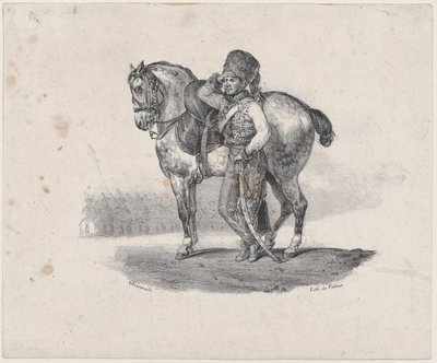Die Trompete der Husaren von Theodore Gericault
