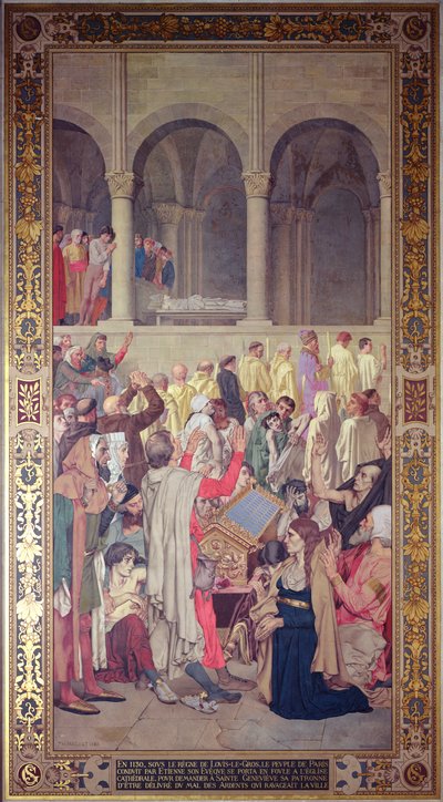 Das Wunder der Heiligen Genoveva, 1883 von Theodore Pierre Nicolas Maillot
