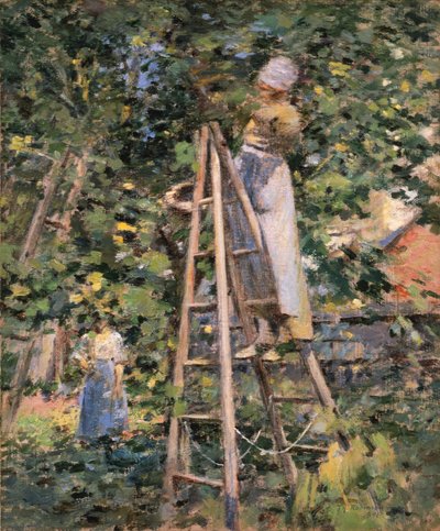 Pflaumen sammeln von Theodore Robinson