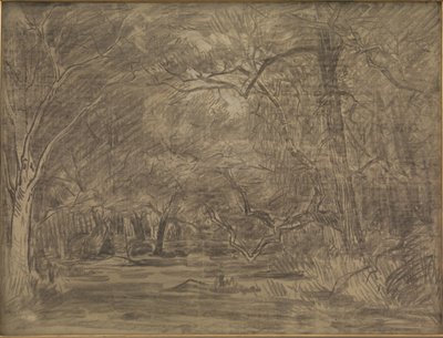 Das Innere eines Waldes von Theodore Rousseau