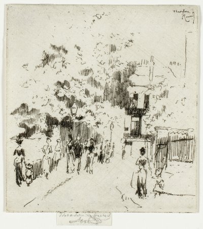 Feiertag, Ecke der Beaufort Street, Chelsea von Theodore Roussel