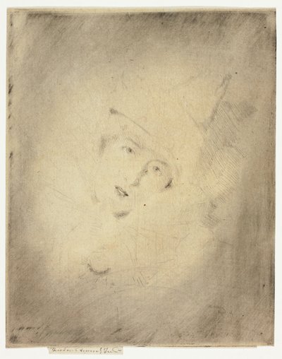 Pierrot, Porträt der Dame A. C. von Theodore Roussel