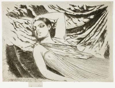 Das schlafende Modell oder Die Schläferin von Theodore Roussel