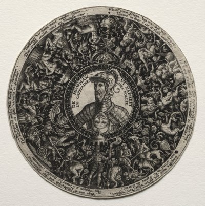 Entwurf für eine Schale mit Medaillons, ca. 1558 von Theodore de Bry