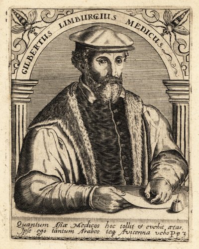 Gilbert Fusch von Limburg, niederländischer Arzt, 1504-1567 von Theodore de Bry