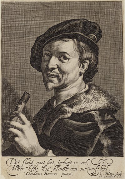 Porträt von Cornelis Bloemaert von Theodore van Baburen