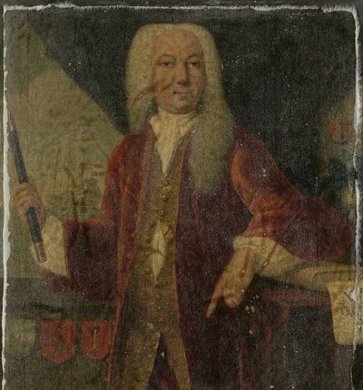 Porträt von Adriaan Valckenier, Generalgouverneur der Niederländischen Ostindien-Kompanie von Theodorus Justinus Rheen (copy after)