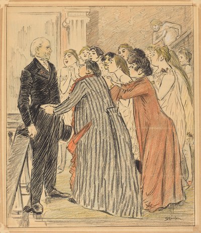 Das Abenteuer des alten Dekans von Théophile Alexandre Steinlen
