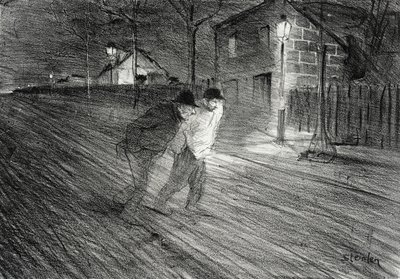 Rue Caulaincourt von Théophile Alexandre Steinlen