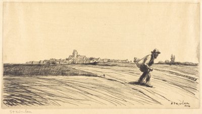 Landstreicher mit Bündel (Le chemineau a la besace) von Théophile Alexandre Steinlen