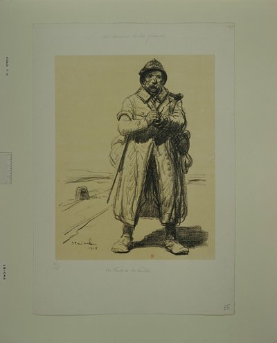 Ein alter Veteran (Probe b) von Théophile Alexandre Steinlen