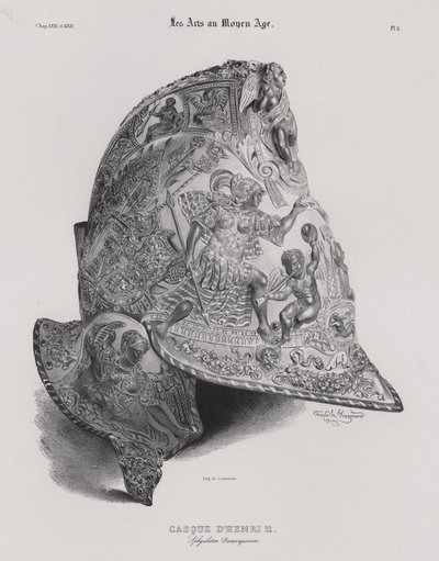 Helm von König Heinrich II. von Frankreich von Theophile Evariste (after) Fragonard