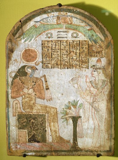 Stela, die Tachenes zeigt, wie er vor dem Gott Re-Horakhty betet, 900 v. Chr. von Third Intermediate Period Egyptian