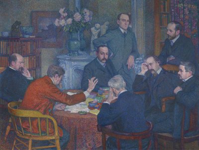 Eine Lesung von Emile Verhaeren von Théo van Rysselberghe