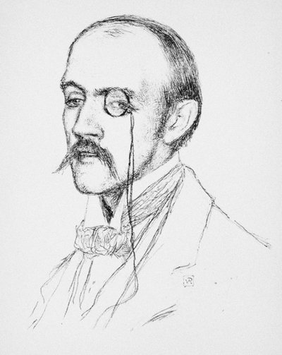 Porträt von Henri de Régnier, ca. 1898 von Théo van Rysselberghe
