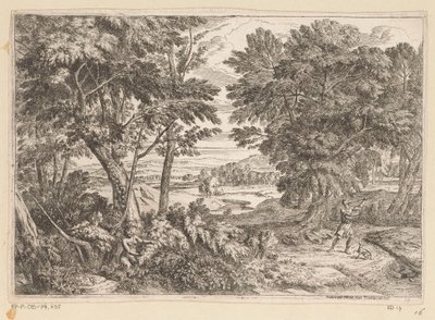 Arkadische Landschaft mit Kephalos und Prokris von Théodore