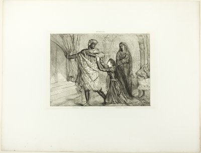 Fort!, Platte 7 (Akt 3, Szene 4) aus Othello von Théodore Chassériau