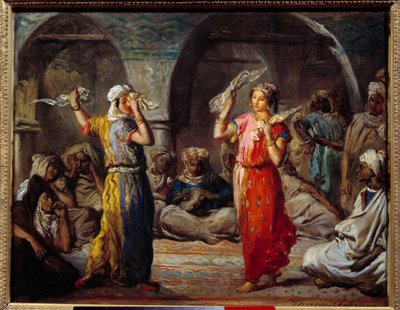 Orientalismus: „Tanz der Tücher: Marokkanische Tänzerinnen“ von Théodore Chassériau