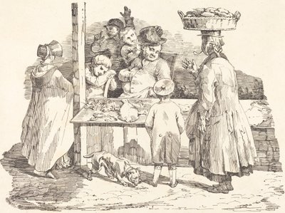 Der schlafende Fischhändler von Théodore Gericault and Nicolas Toussaint Charlet