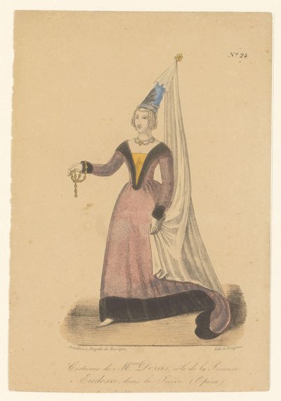 Julie Dorus-Gras in der Rolle der Prinzessin Eudoxie in der Oper La Juive von Théodore Lejeune