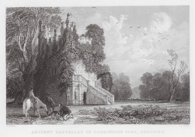 Altes Castellet im Doddington Park, Cheshire von Thomas (after) Allom