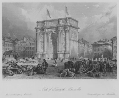 Triumphbogen, Morseilles von Thomas (after) Allom