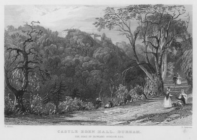 Castle Eden Hall, Durham, der Sitz von Rowland Burdon (Stich) von Thomas (after) Allom
