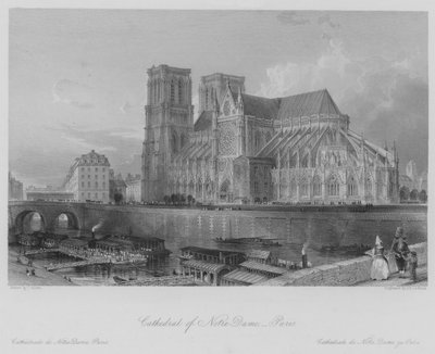 Kathedrale Notre-Dame, Paris von Thomas (after) Allom