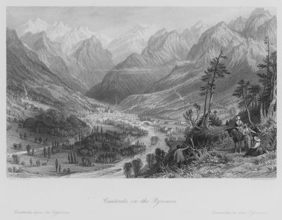 Cauterets, in den Pyrenäen (Gravur) von Thomas (after) Allom
