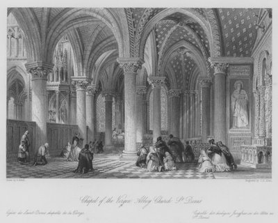 Kapelle der Jungfrau, Abteikirche, St. Denis von Thomas (after) Allom