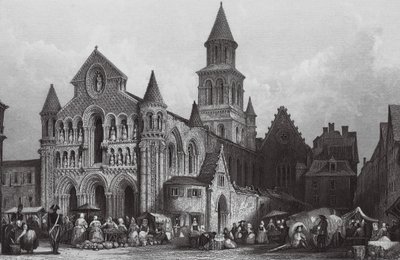 Kirche Notre Dame, Poitiers von Thomas (after) Allom