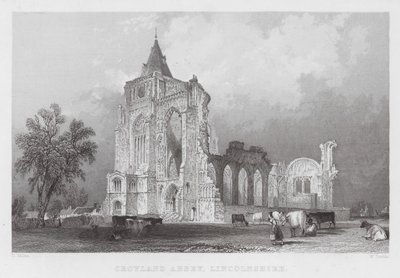 Croyland Abbey, Lincolnshire von Thomas (after) Allom