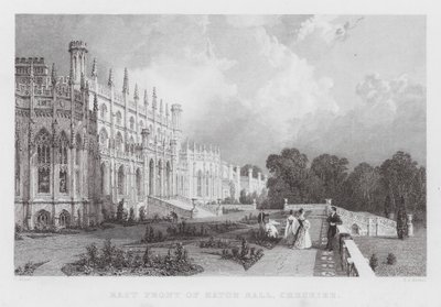 Ostfront von Eaton Hall, Cheshire von Thomas (after) Allom