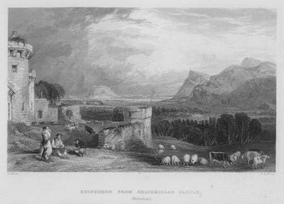 Edinburgh von Craigmillar Castle, Midlothian von Thomas (after) Allom